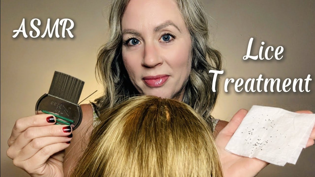 ASMR Realistic Lice Check and Treatment (scalp care, clicky whispers, comfort)