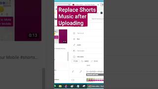 Replace YouTube Shorts Music After Uploading #shorts #learn #tech #techshorts #viral #howto #music screenshot 2