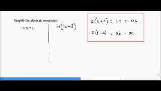 Distributive Property With Negative Numbers (3 examples)