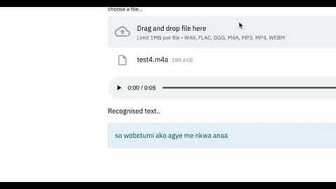 Introducing the world’s first general purpose Akan Twi Automatic Speech Recognition App
