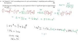 Binomial Approximation - Higher algerba 12