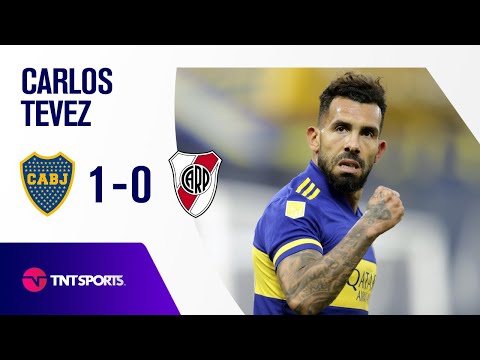 Gol de Carlos Tevez (1-0) Boca Juniors vs River Plate - Cuartos de Final | Copa LPF 2021