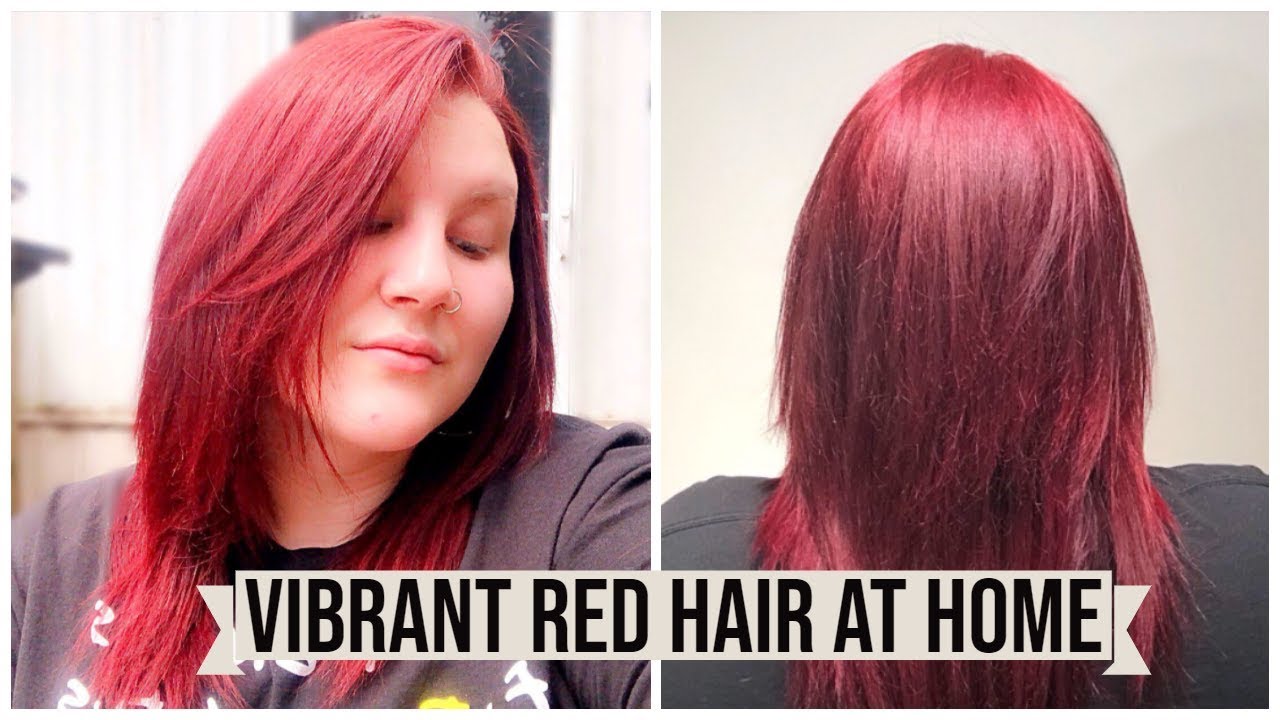 VIBRANT RED HAIR AT HOME & HOW I STYLE