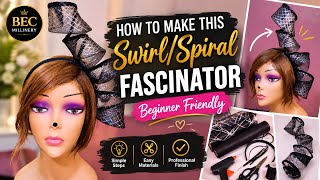 How to make a spiral/swirl fascinator 