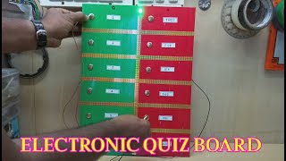 Electronic Quiz Board Match the Following
