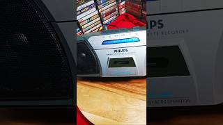 Old Rare model Stereo Philips RM-480cp single cassette player dual speaker sound#shortsviral#old