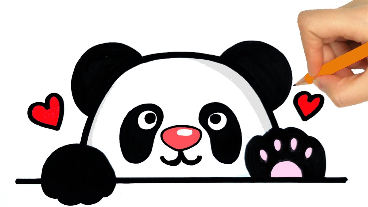 COMMENT DESSINER UN PANDA - YouTube