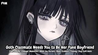 [F4M] Goth Classmate Needs You to Be Her Fake Boyfriend [Fake Dating] [Rain] [Shy] [Soft Goth]