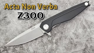 Acta Non Verba Z300:  New Flipper Knife from the Czech Republic in Sleipner Steel!