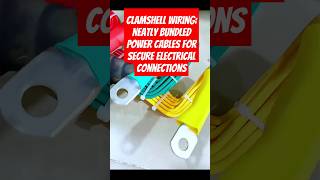 Clamshell Wiring: Neatly Bundled Power Cables for Secure Electrical Connections #video #shorts