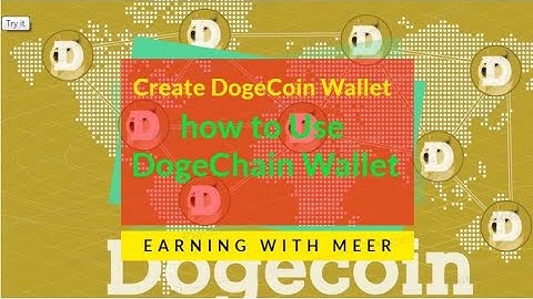 How to Create And use Dogecoin Wallet || Dogechain .info || 2021 || Earning With Meer
