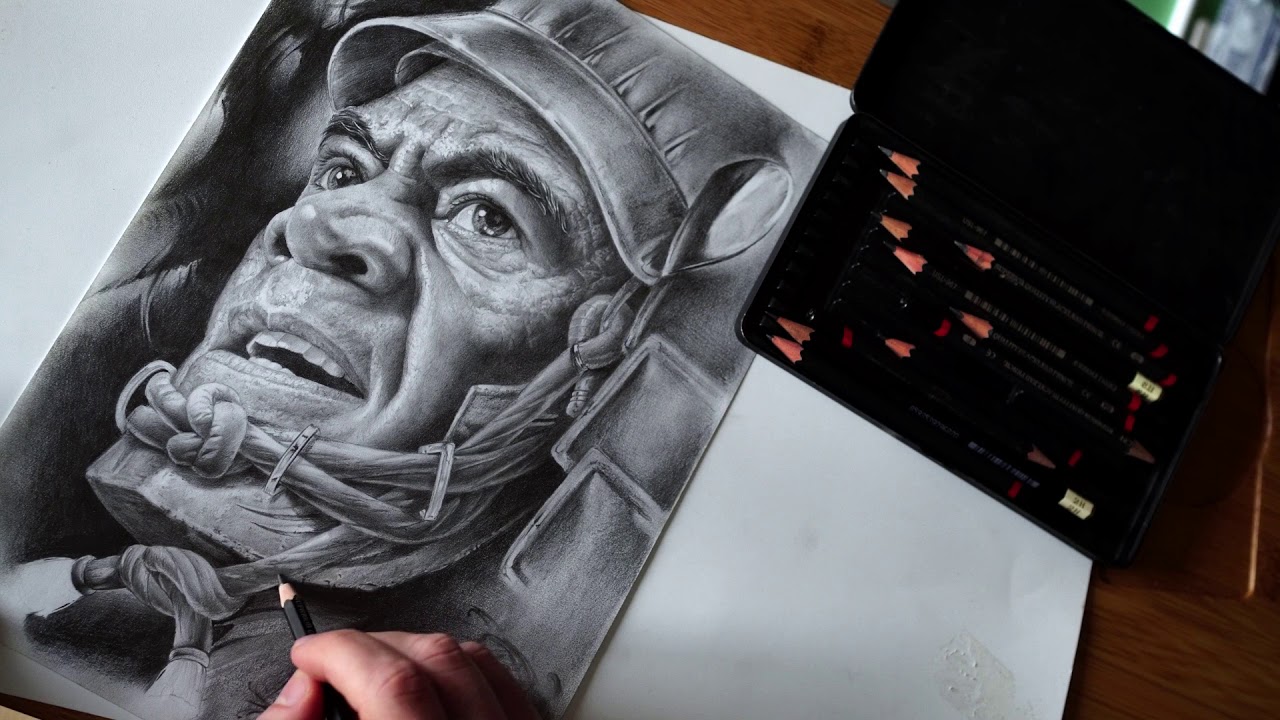 How to Draw a Realistic Portrait Tattoo on Paper? | Как я рисую реалистичный портрет тату на бумаге?