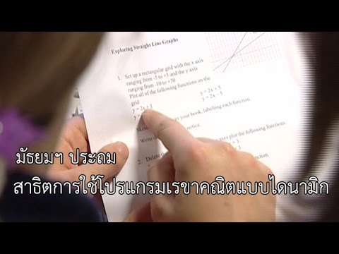 คณิตฯ มัธยม สาธิตการใช้โปรแกรมเรขาคณิตแบบไดนามิก
