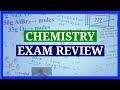 CHEMISTRY EXAM REVIEW