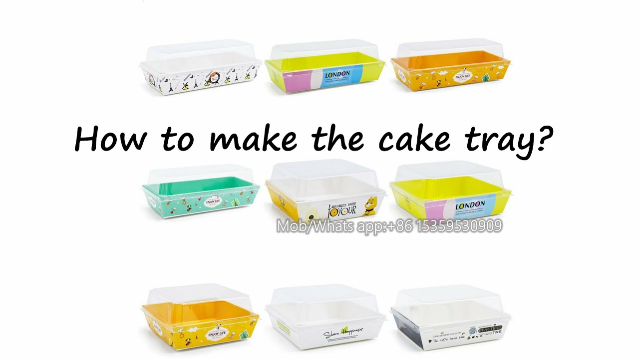 Dessert Cake Paper Box Making Machine Pastry Package Box Machine