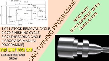 CNC turning programme with simulation || New part development