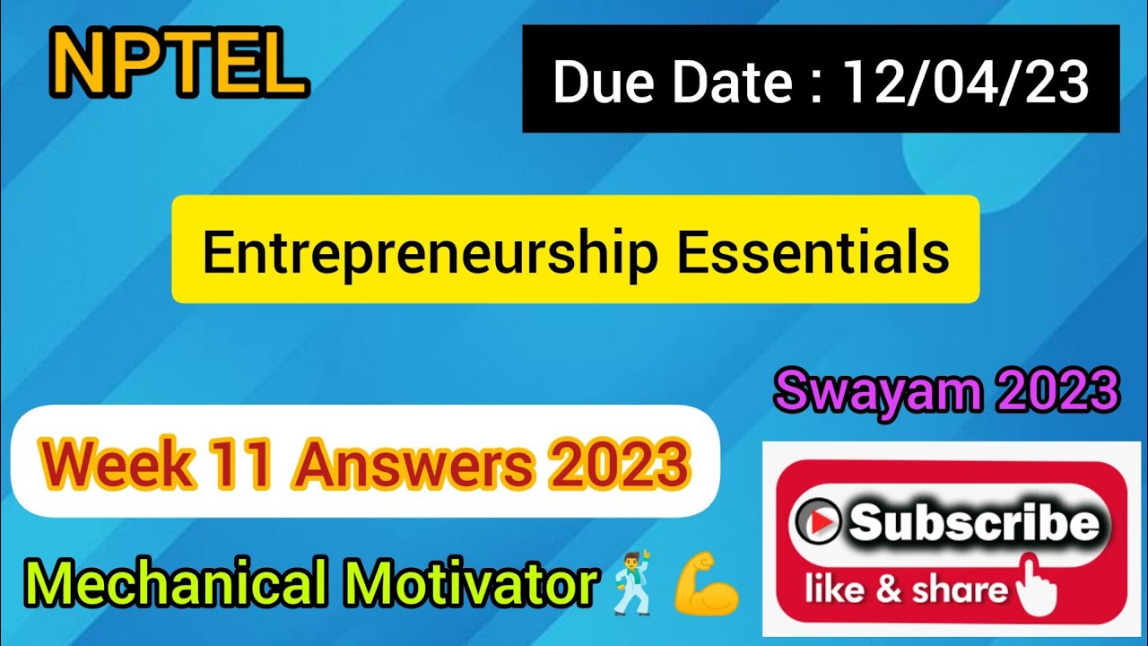 Entrepreneurship Essentials Week 11 Quiz Assignment 11 Solution entrepreneurship-essentials-week-11-quiz-assignment-11-solution