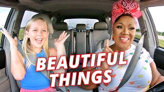Amazing Little Girl Sings BEAUTIFUL THINGS w/Vocal Coach!!