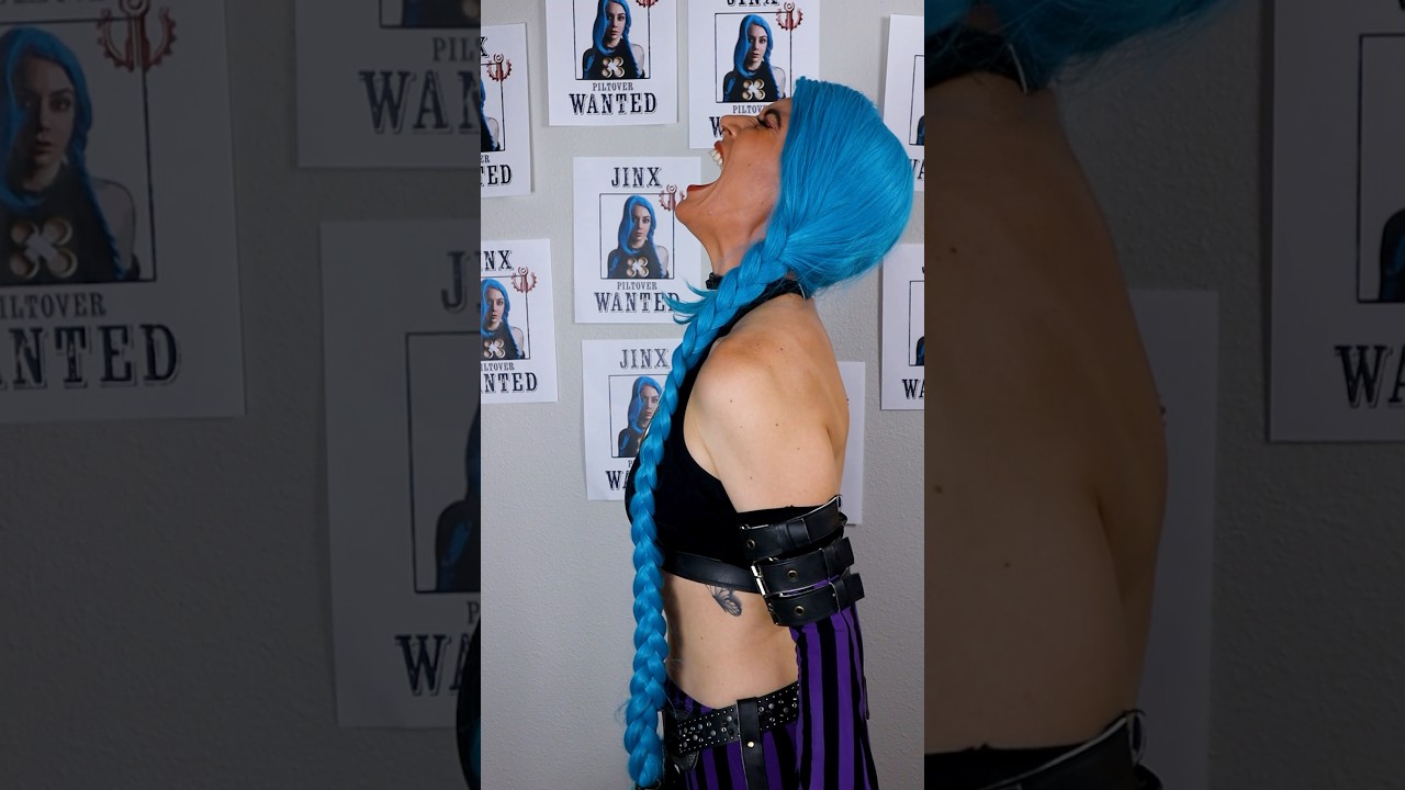 😱 jinx brings the DRAMA in Arcane 😱 #diycosplay #thriftflip #arcane