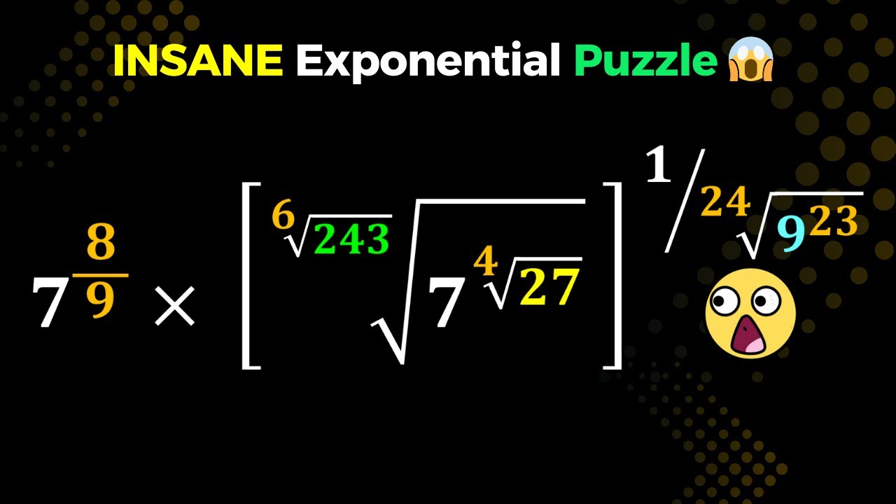Insan Se Math Problem INSANE EXPONENTIAL PUZZLE 😱 Can You Tame The Power of 7 | Hard Olympiad ...