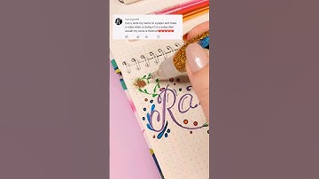 🤩Easy creative name drawing markers with sequins #shorts #drawing #satisfying #youtubeshorts