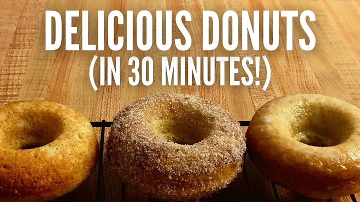 Baked Cake Donuts 3 ways - Easy old fashioned glazed, sugared and plain donuts