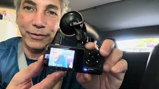 Dash Cam with Interior and rearview Review & Unboxing
