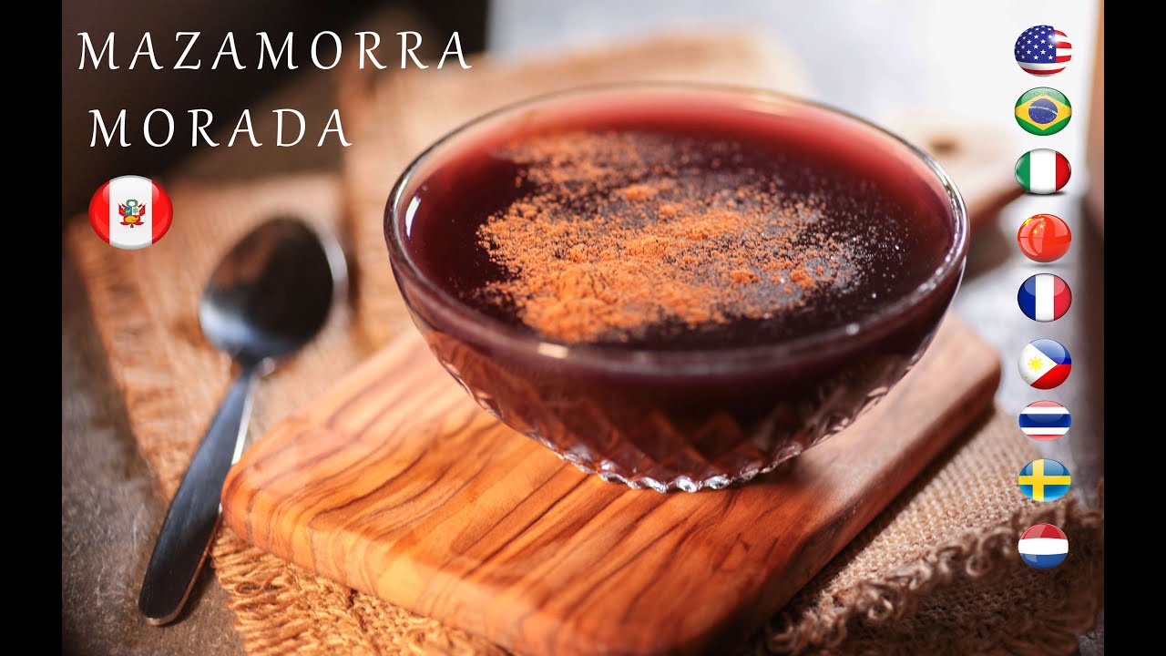 Postre Peruano Mazamorra morada