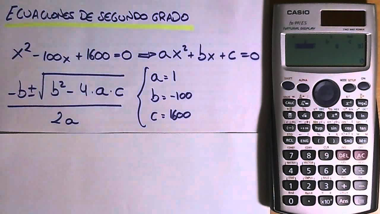 Como guardar formulas en la calculadora