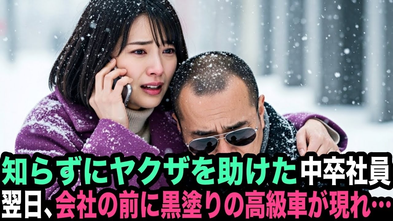 知らずにヤクザを助けた中卒社員。翌日､会社の前に黒塗りの高級車が現れ…