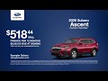 Subaru Ascent 05/30/2026 7467332