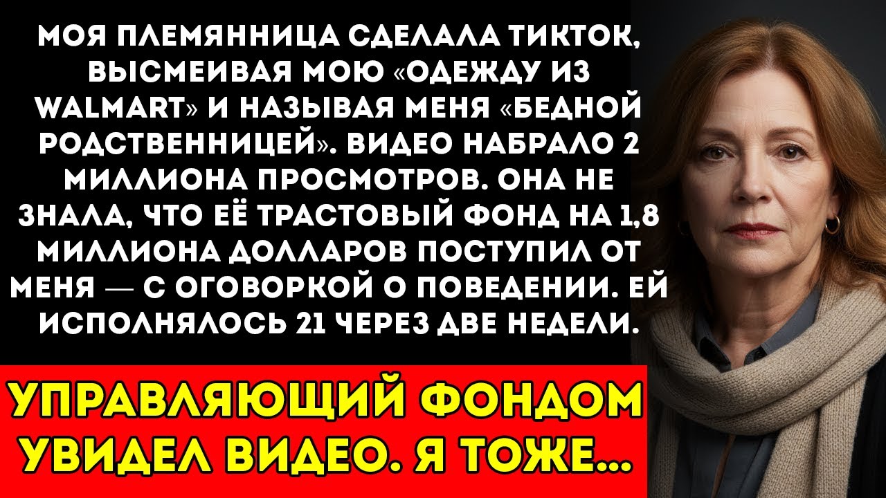 Моя племянница написала, что её “бедная тётя“ не может позволить себе дизайнерские вещи. А потом