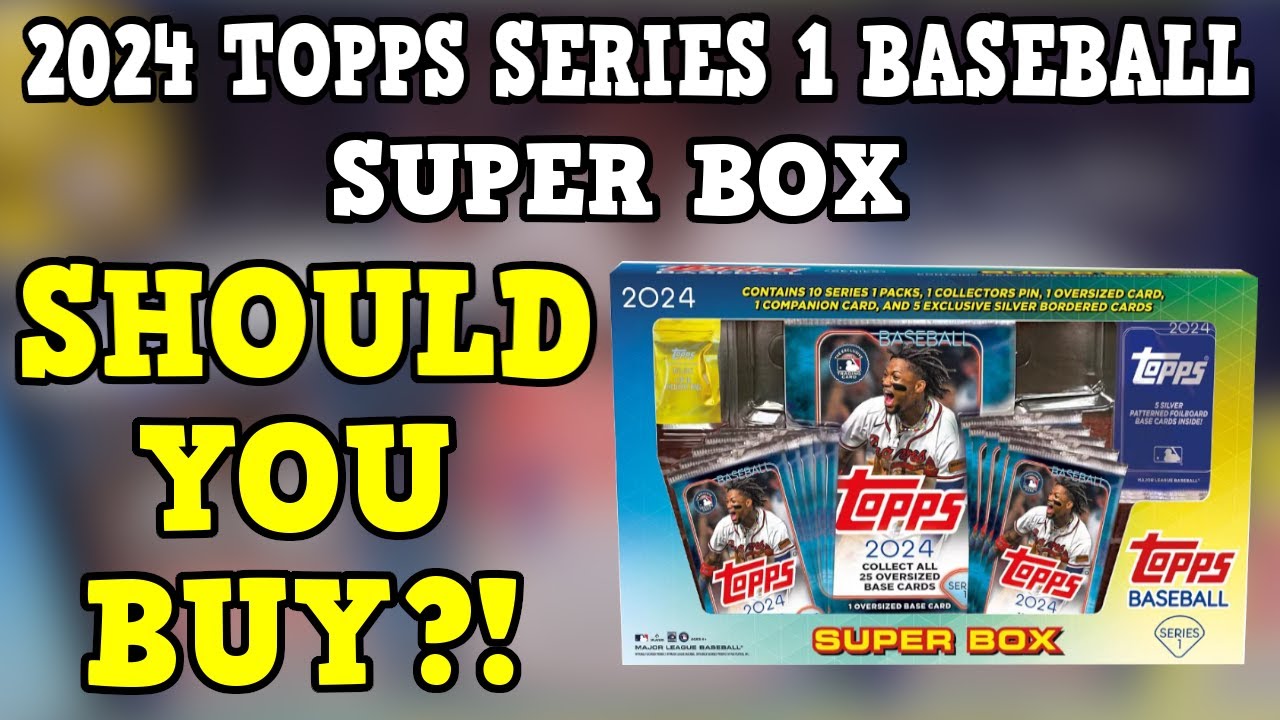 SHOULD YOU BUY?! 2024 Topps Series 1 Baseball SUPER BOX Review!