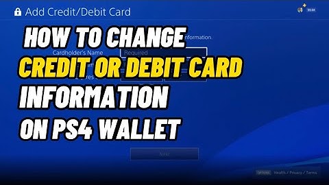 How To Change Credit Card Information On PS4 | Easy Method
