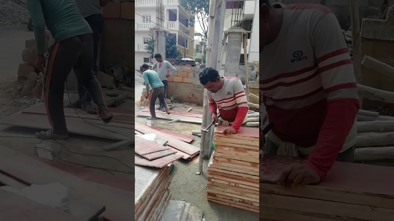 Form work preparation for concrete