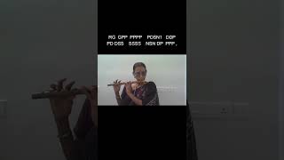 Bison Theekoluthi Flute BGM பைசன் தீக்கொளுத்தி புல்லாங்குழல் Flute Tutorial With Notes Shorts # 206