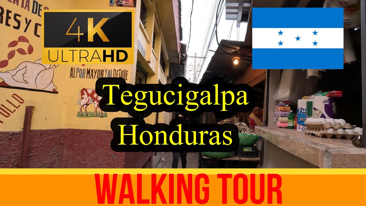 🇭🇳【4K 60fps】Tegucigalpa  ~ Walking Tour - Honduras
