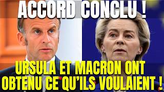 Download Lagu ACCORD CONCLU ! URSULA ET MACRON ONT OBTENU CE QU’ILS VOULAIENT ! MP3