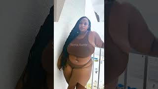 Bbw Busty Women Modelling Shorts//Soma Aunty