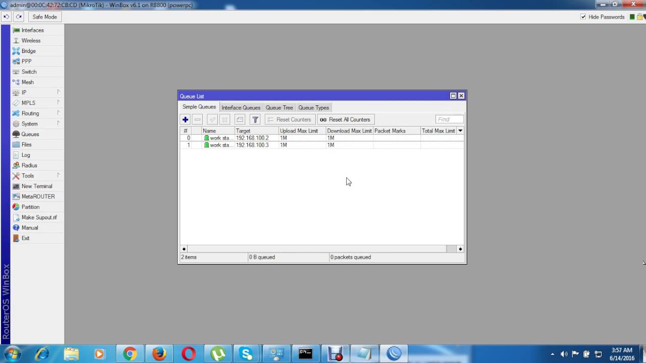 Simple queues on mikrotik router | Bandwidth manage - YouTube