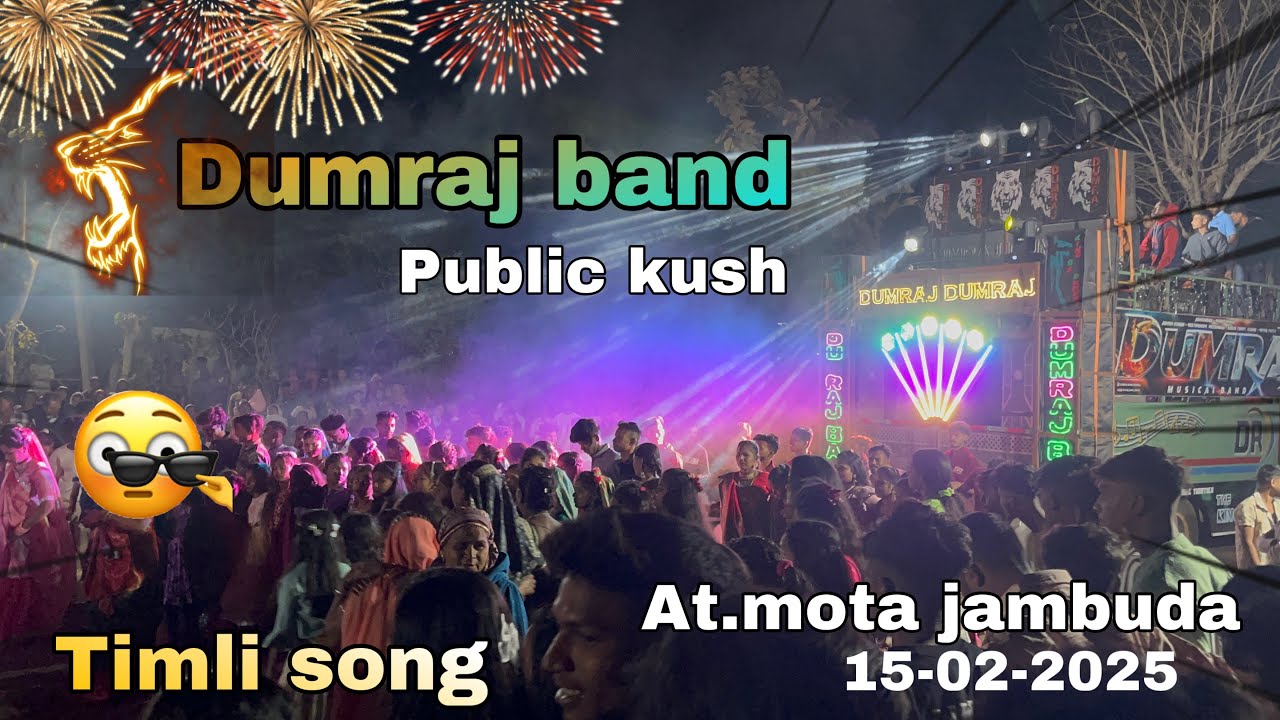 Public Khush 🤩starting Timli Dumraj band ❤️‍🔥 At. Mota jambuda 15-02-2025
