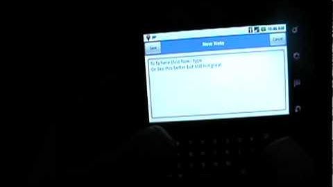 Swype keyboard demo on Motorola Droid phone
