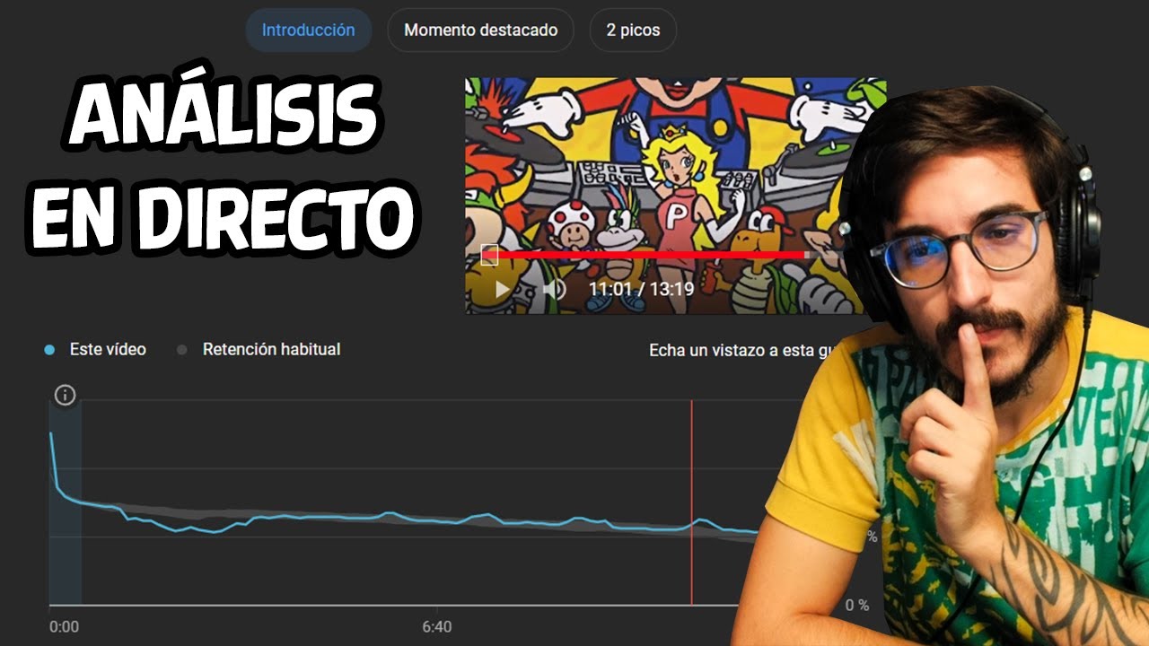 Eric analiza estadísticas en directo