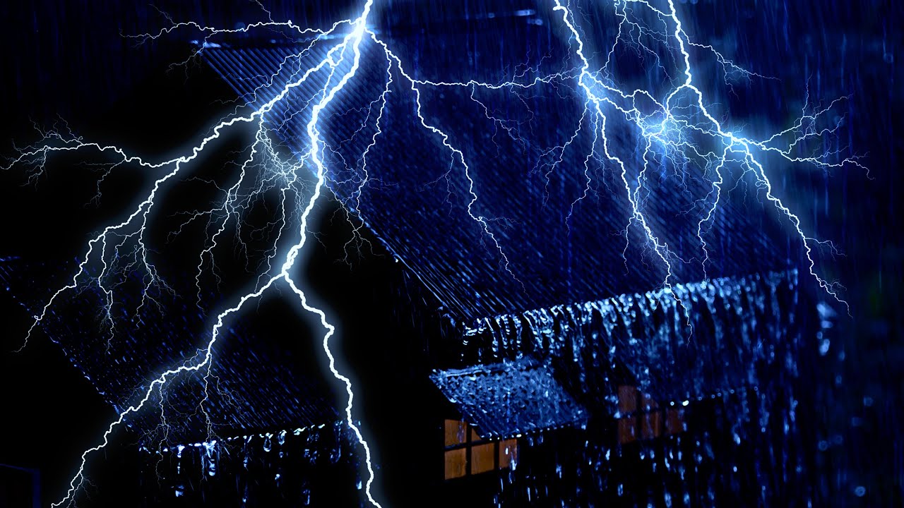 Escucha 3 Minutos y Duerme Plácidamente ⛈️ Lluvia Fuerte y Truenos