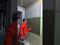 This Wall Finish Starts Messy… Then Turns Perfect#ConstructionSkills #WallFinishing
