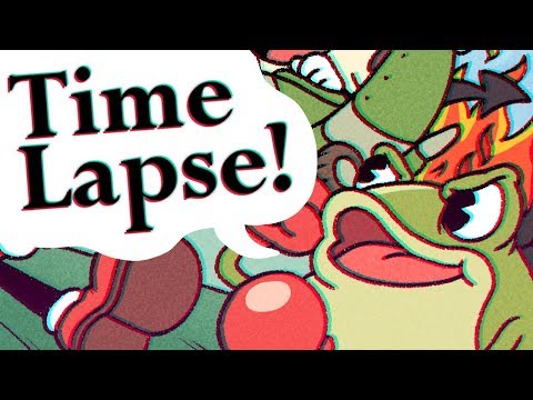 Cuphead - Artwork Timelapse!