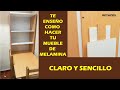 Fábrica tu propio mueble de melamina, aquí te enseñamos.