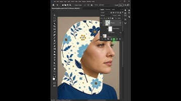 Step by step tutorial Apply design on subject Adobe Photoshop Tutorial #photoshop #shortvideo