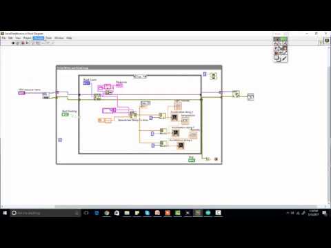 how to get data serially on lab view and plot it on graphs