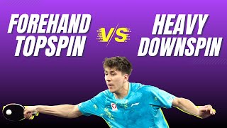 Forehand Topsin vs. Heavy Downspin Chop | Table Tennis Tutorial 🏓